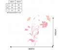 Beautiful Flowers with Butterflies  Wall Art Decal